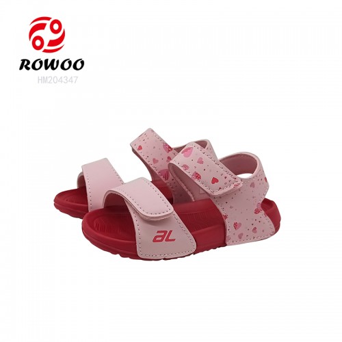 Children EVA Sandals Pink Girls Summer Sandals Lightweight Anti-slip Shoes