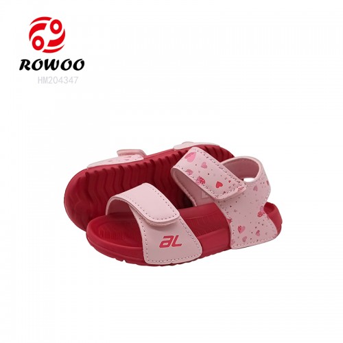 Children EVA Sandals Pink Girls Summer Sandals Lightweight Anti-slip Shoes