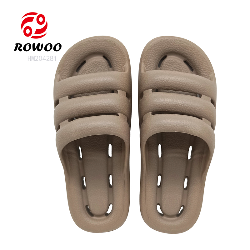 Shower Slipper Sandals Customized Logo Men Slide Shoes EVA Quick-dry Sandals