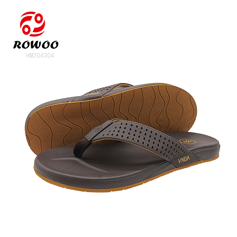 Factory Men Flip Flops Rubber Slipper Shoes Outdoor Casual Cutomized Logo Man Sandals