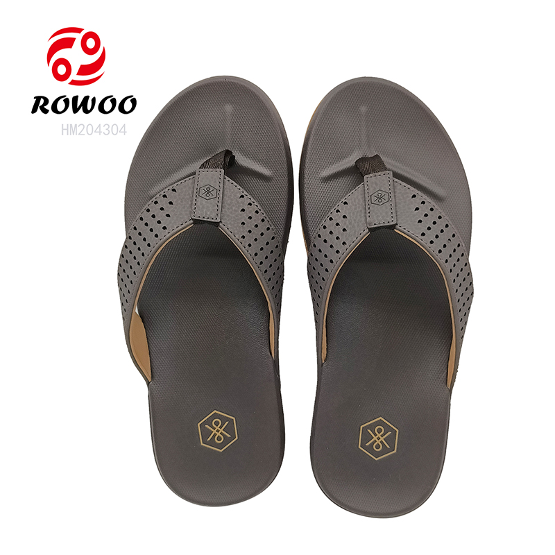Factory Men Flip Flops Rubber Slipper Shoes Outdoor Casual Cutomized Logo Man Sandals