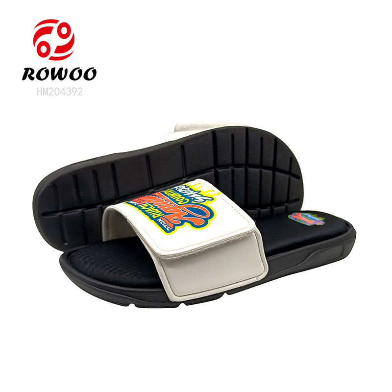 Memory Foam Slipper Sandals Customized Logo Slide Sandals for Men