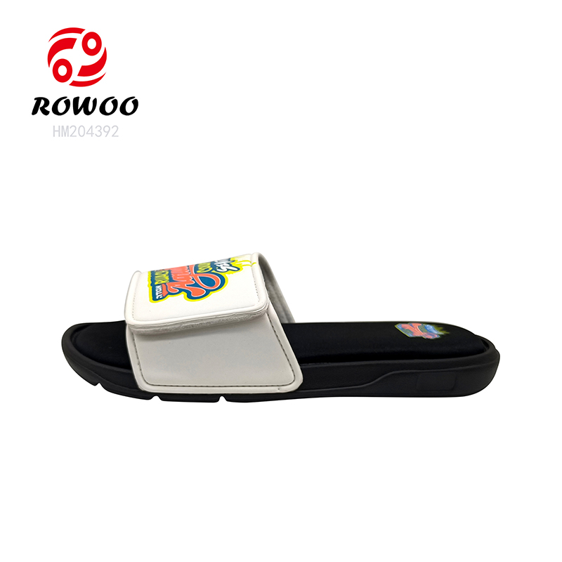 Memory Foam Slipper Sandals Customized Logo Slide Sandals for Men
