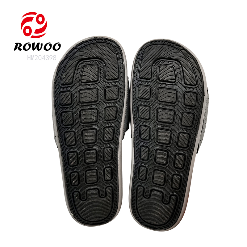 Fashion Men Outdoor Slipper Sandals Customized Logo Soft PU Sole Slide Sandals