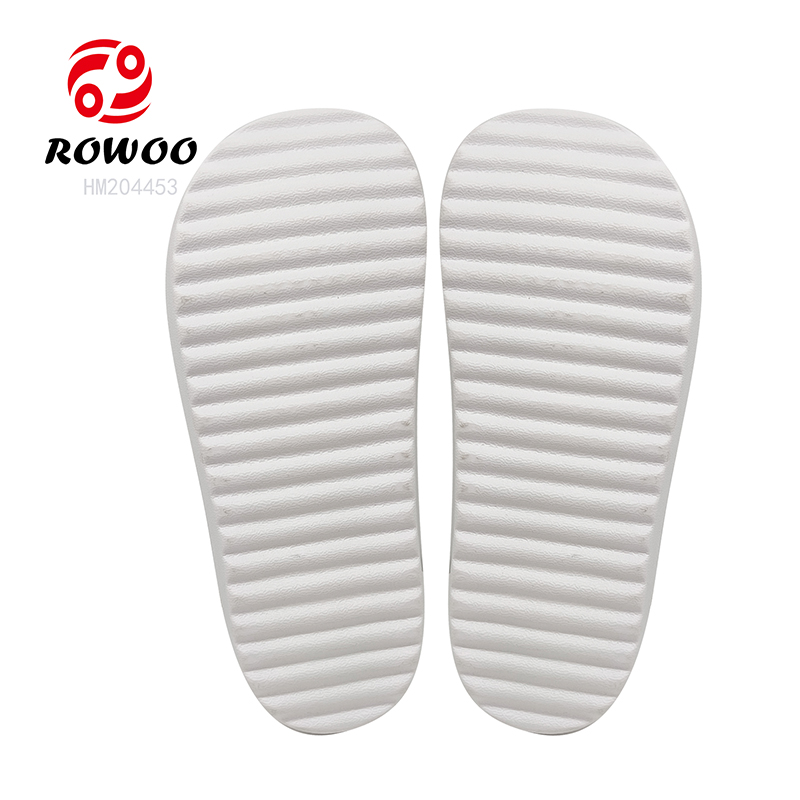 White Flip Flops Thick Bottom EVA Slipper Shoes