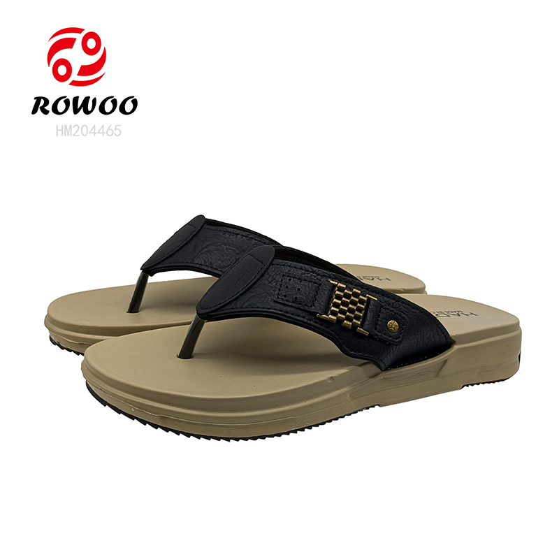Fashion Men Outdoor Sandals Arch Flip Flops Black Slipper Sandals