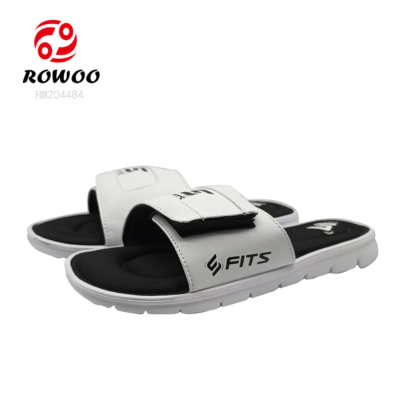 Memory Foam Men Slide Sandals Whplesale Footwear Customized Logo Slipper Shoes
