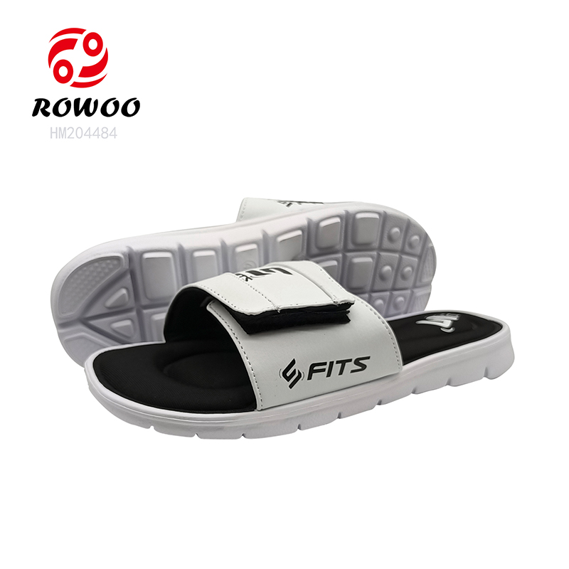 Memory Foam Men Slide Sandals Whplesale Footwear Customized Logo Slipper Shoes