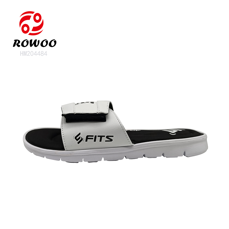 Memory Foam Men Slide Sandals Whplesale Footwear Customized Logo Slipper Shoes