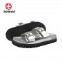 Wholesale Men Thick Bottom Slide Sandals Silver Slide Sandals Ladies Outdoor Shoes