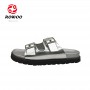 Wholesale Men Thick Bottom Slide Sandals Silver Slide Sandals Ladies Outdoor Shoes