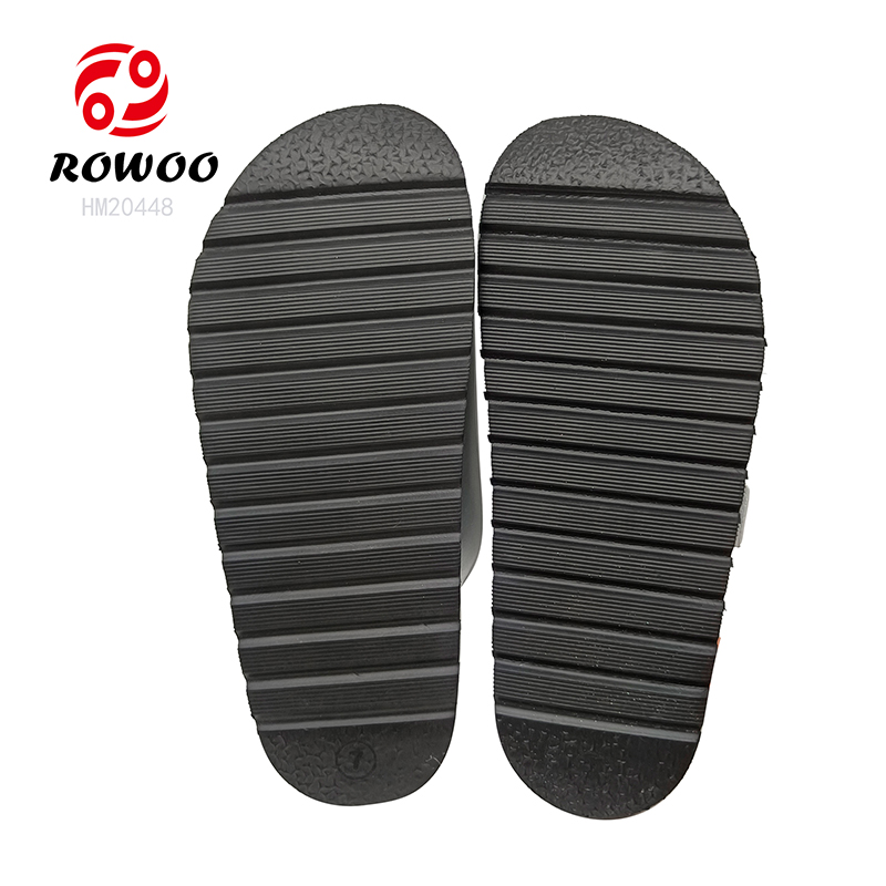 Wholesale Men Thick Bottom Slide Sandals Silver Slide Sandals Ladies Outdoor Shoes