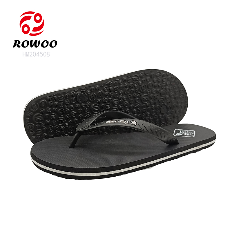 Printing Flip Flops Men Outdoor Slipper Shoes Factory Customized Logo Sandals