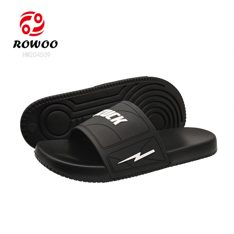 Customized Logo Slide Sandals Wholesale Footwear Slipper Shoes Men Beach Sandals