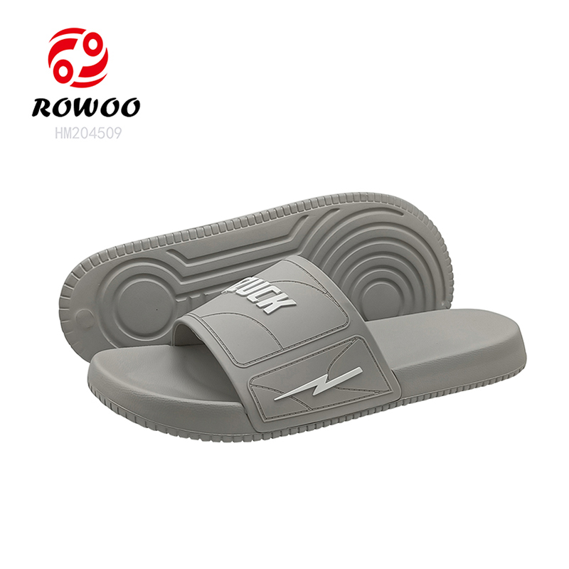 Customized Logo Slide Sandals Wholesale Footwear Slipper Shoes Men Beach Sandals