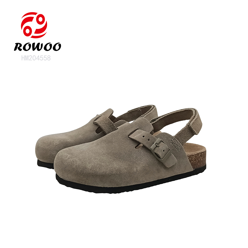 New Design Slip-on Cork Sandals Close Toe Gargen Sandals Men Slide Shoes
