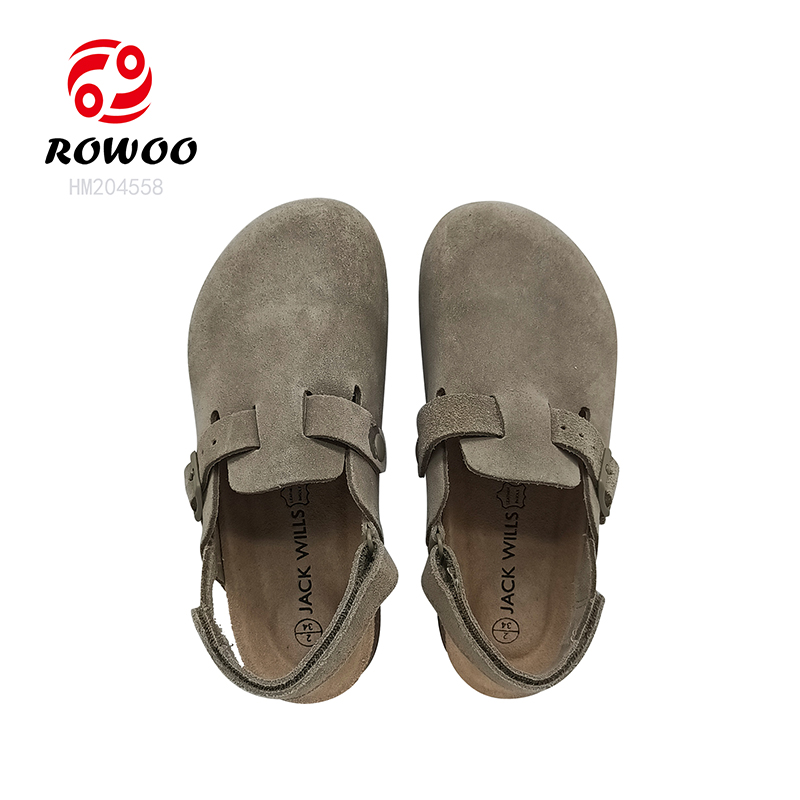 New Design Slip-on Cork Sandals Close Toe Gargen Sandals Men Slide Shoes