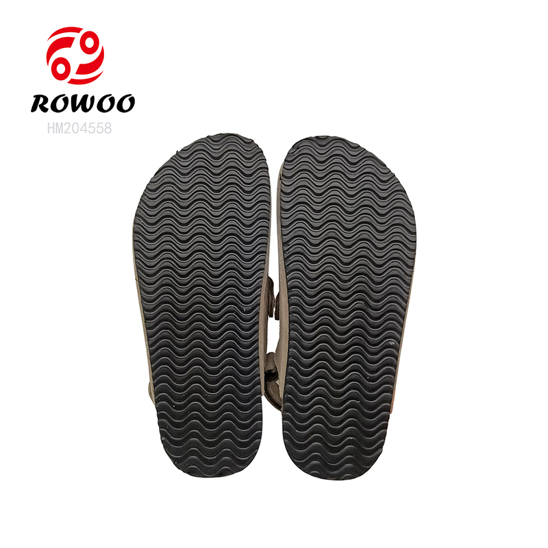 New Design Slip-on Cork Sandals Close Toe Gargen Sandals Men Slide Shoes