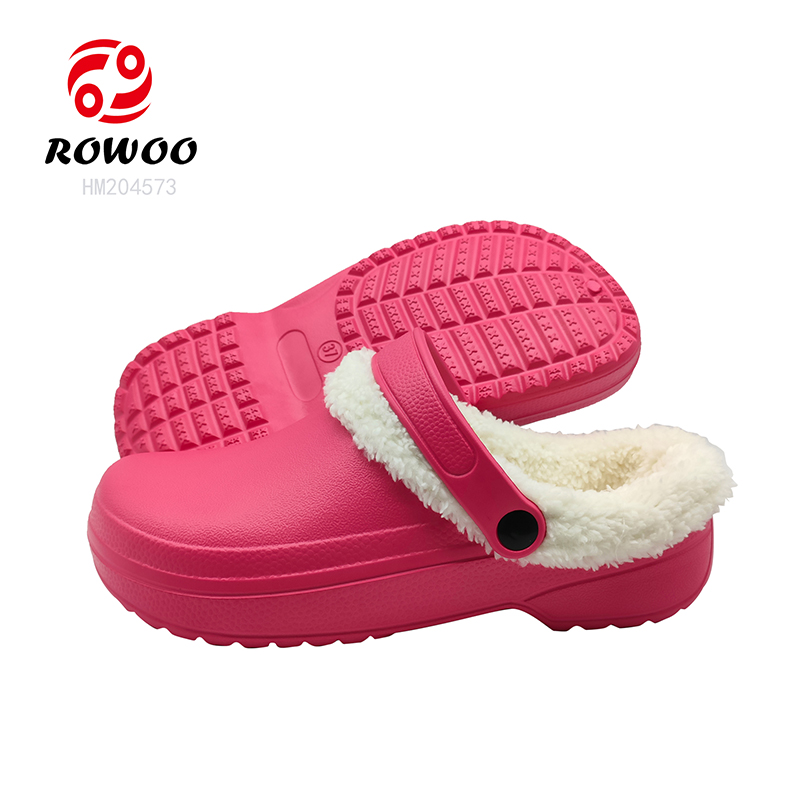 New Design Winter Clog Slippers Waterproof Fur Slipper Shoes Women Shoes