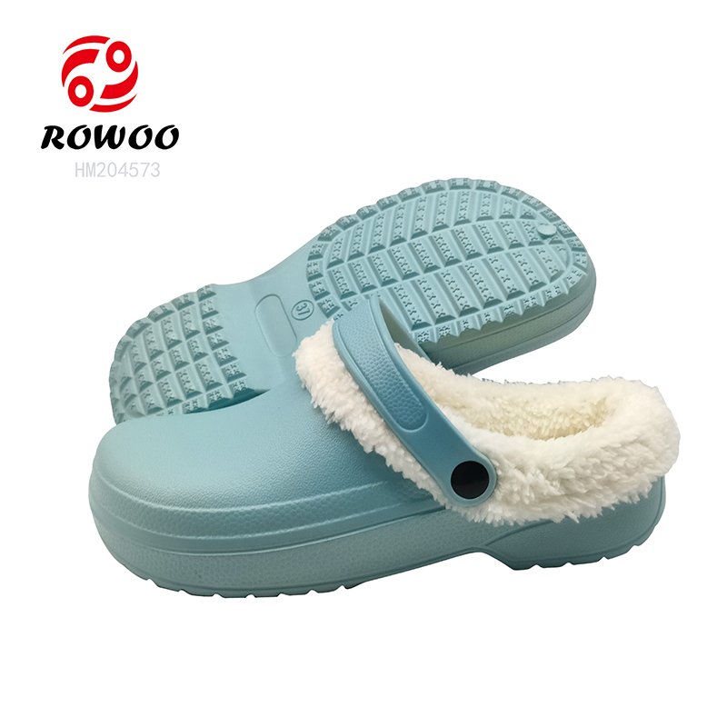 New Design Winter Clog Slippers Waterproof Fur Slipper Shoes Women Shoes