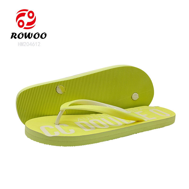 Wholesale Men Flip Flops Customized Footwear Thong Slipper Shoes Printing Women Sandals