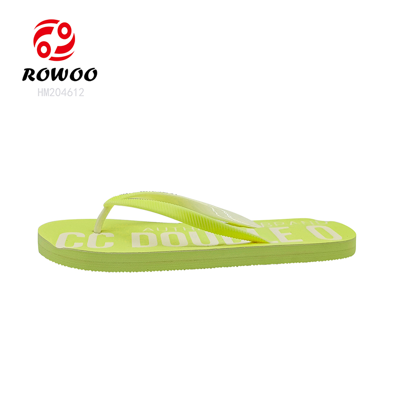 Wholesale Men Flip Flops Customized Footwear Thong Slipper Shoes Printing Women Sandals