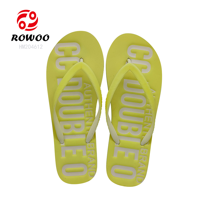 Wholesale Men Flip Flops Customized Footwear Thong Slipper Shoes Printing Women Sandals