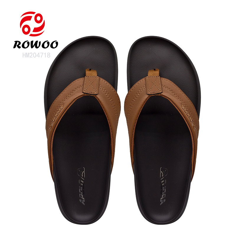 PU Flip Flops New Design Breathable Thong Sandals Men Outdoor Slipper Shoes