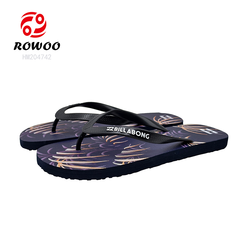 Men's Comfortable Rubber Flip Flops for Summer Beach Sandals Waterproof Non Slip Mens Slippers