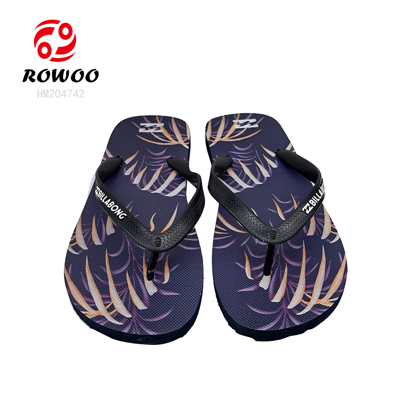 Men's Comfortable Rubber Flip Flops for Summer Beach Sandals Waterproof Non Slip Mens Slippers