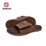 New Design Men PU Slide Sandals Brand Design Slip-on Sandals Brown Breathable Sport Footwear