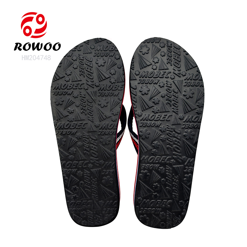 Printing Ladies Wedge Sandals Webbing Straps High Heel Flip Flop Slipper Shoes