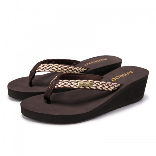 Ladies Wedge Heel Flip Flop Sandals