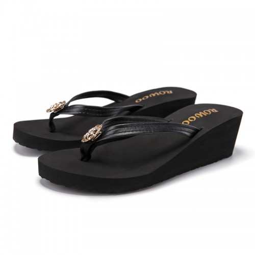 Ladies Wedge Heel Flip Flop Sandals