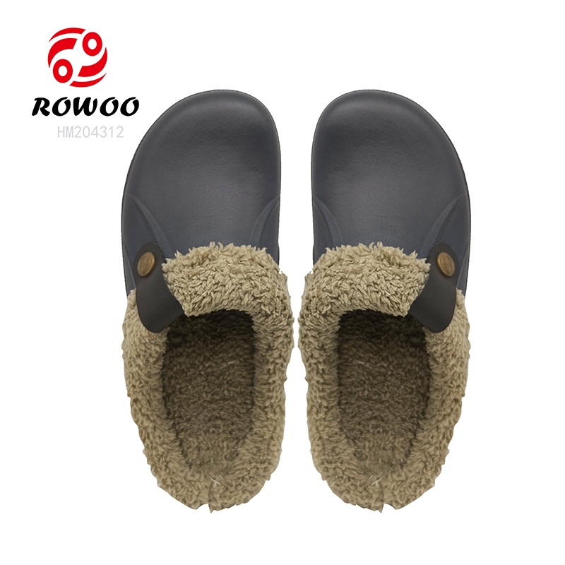 Winter Clog Sandals EVA Lightweight Anti-slip Clog Shoes Close-toe Slide Sandals