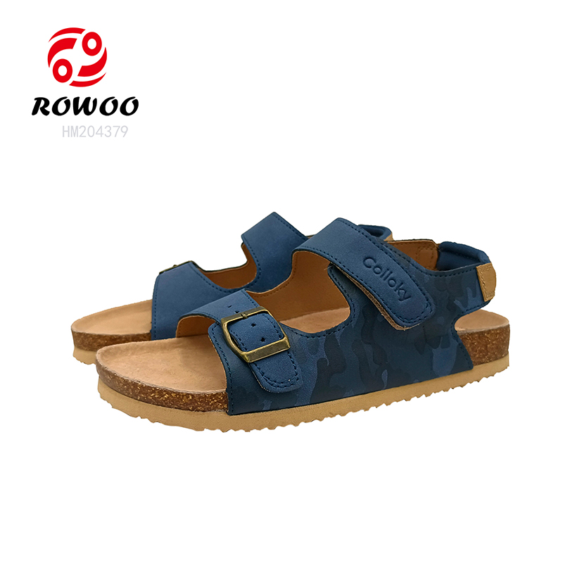 Hot Design Men Cork Sandals Wholesale Slide Shoes