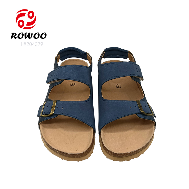 Hot Design Men Cork Sandals Wholesale Slide Shoes