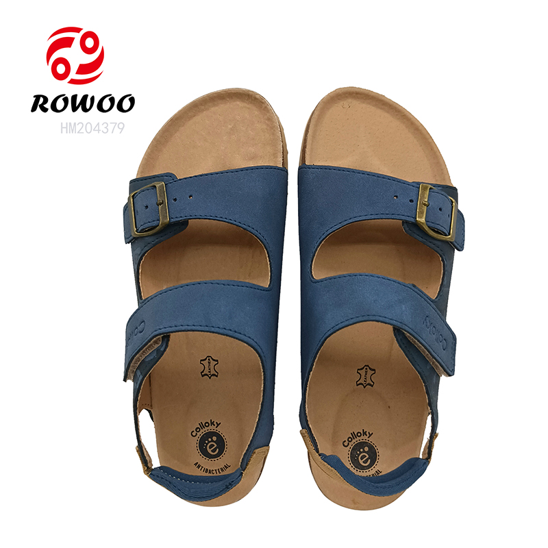 Hot Design Men Cork Sandals Wholesale Slide Shoes