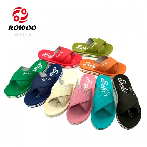 Cross Strap Women EVA Lightweght High Platform Sandals Ladies Slipper Shoes