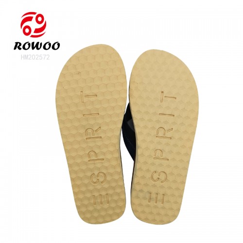 Hot Sale Men High Quality Brand Flip Flop Slippers Rubber Sole Leather Slipper Sandals Thong Beach Factory Price Sandals