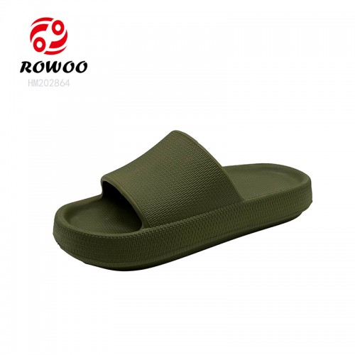 Soft EVA Thick Bottom Sandals Fashion Anti-slip Bath Slides Footwear Unisex Sandals