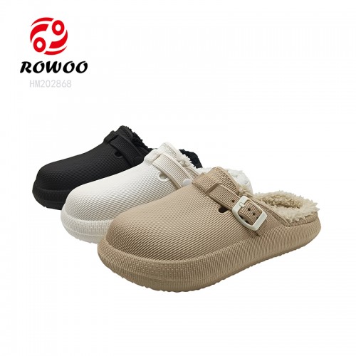 Fashion EVA Ladies Winter Slippers Anti-slip Slip-on Shoes Lightweight Garden Clogs Wholesale Sandals