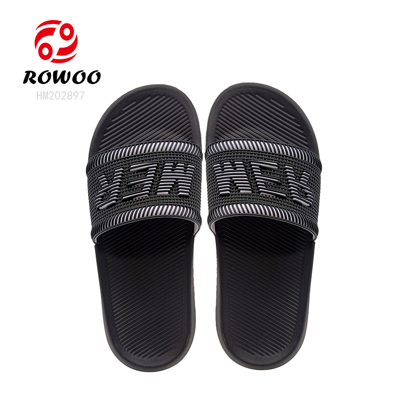Pink Ladies EVA Slides Sandals Embossed Logo Women Slides Sandals Factory WholesalePrice