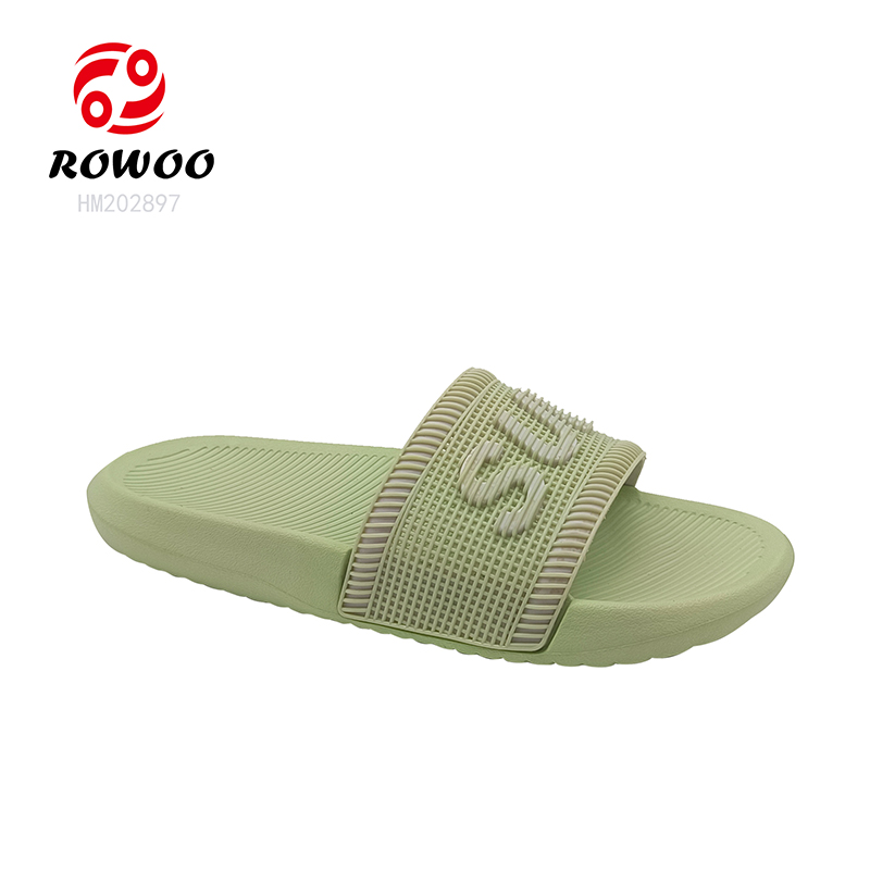 Pink Ladies EVA Slides Sandals Embossed Logo Women Slides Sandals Factory WholesalePrice
