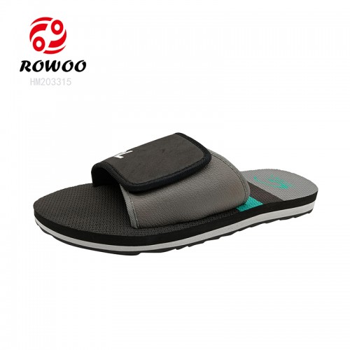 New Design Men's EVA Slipper Sandals Lightweight Anti-Slip Summer Beach Shoes EVA Upper Mesh Lining round Toe Wholesale