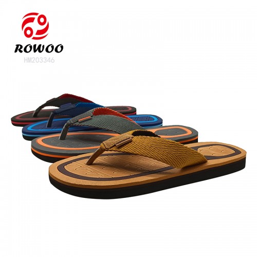 EVA Slippers Fashionable Anti-Slip Thong Sandals with Open Toe Webbing Upper Material Breathable Waterproof Summer