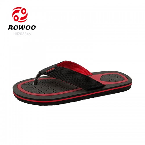 EVA Slippers Fashionable Anti-Slip Thong Sandals with Open Toe Webbing Upper Material Breathable Waterproof Summer