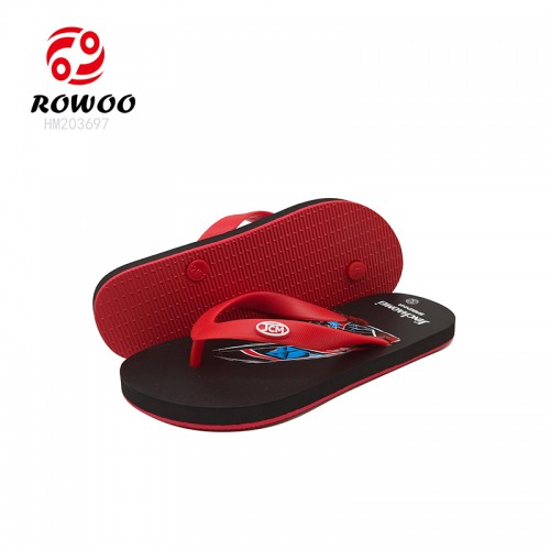 Customized Logo Kid Flipflops Wholesale Children Slipper Sandals Printing Rubber Shoes
