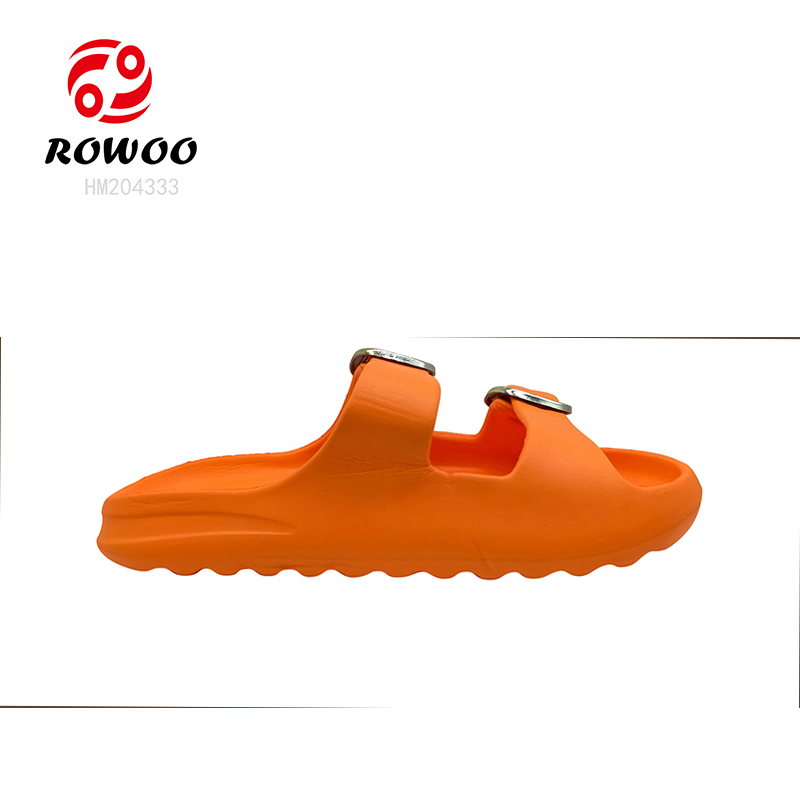 Wholesale Women EVA Slide Sandals Customized Logo Thick Bottom Slipper Shoes