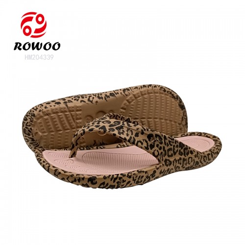 EVA Printing Women Flip Flops Flat  Anti-slip Slide Shoes Thong Sandals